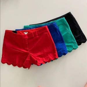 J.Crew 4” Scallop Shorts (bundle)